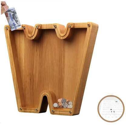 🔥Piggy Bank-Wood Gift For Kids