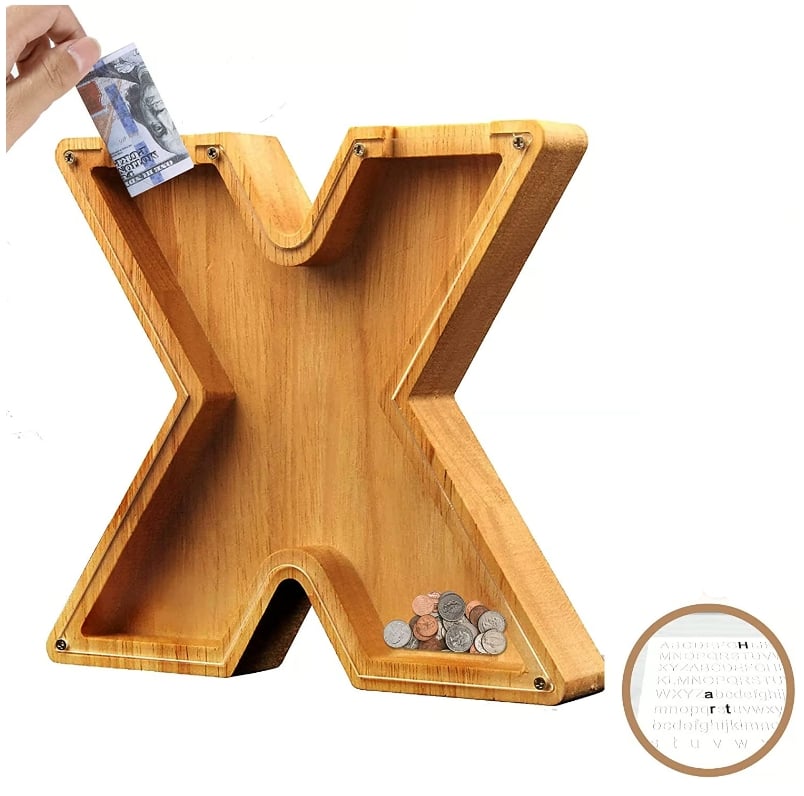 🔥Piggy Bank-Wood Gift For Kids