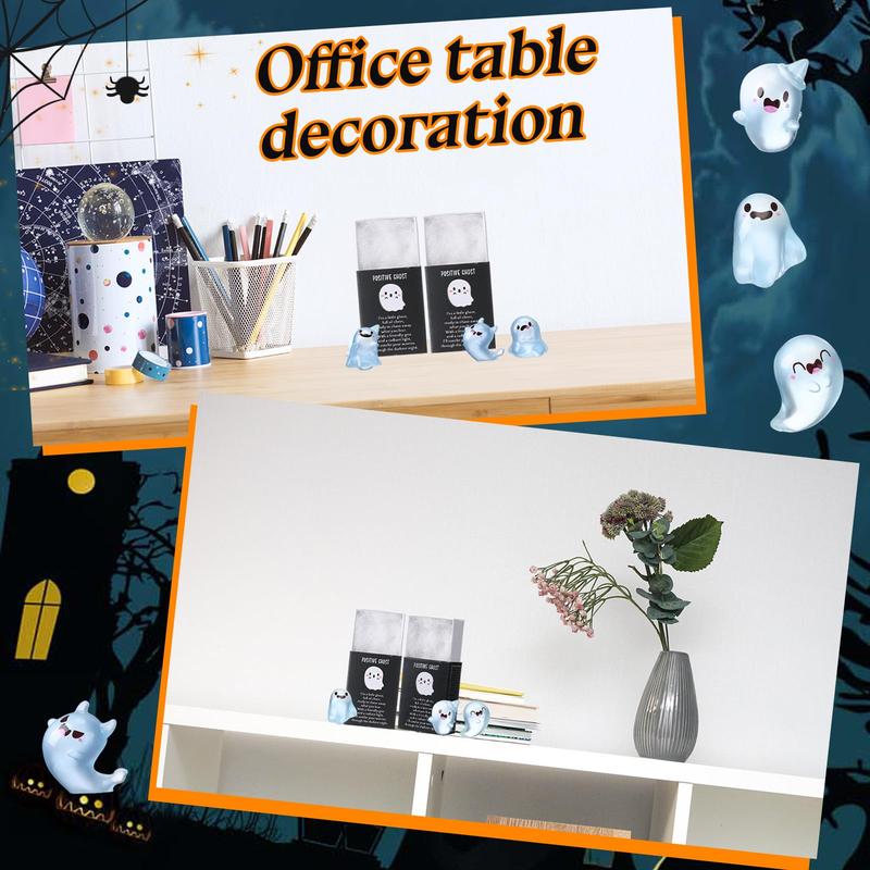 🎃Halloween Sale👻Glow in the Dark Mini Ghost Figures with Box