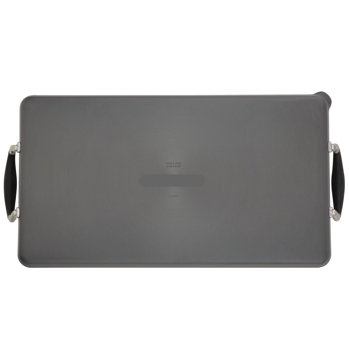 10 x 18-Inch Double Burner Griddle with Multi-Purpose Rack