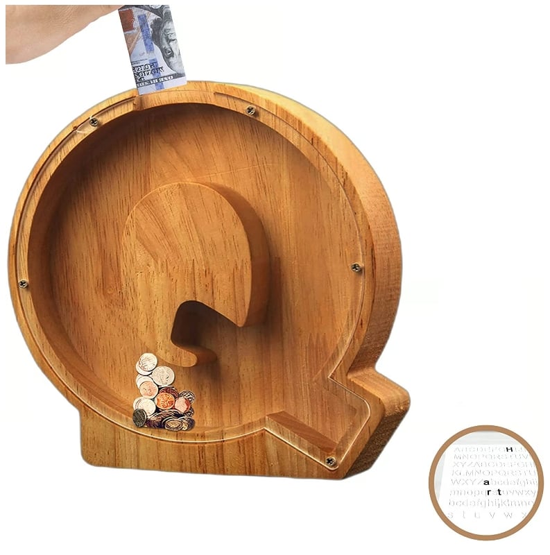 🔥Piggy Bank-Wood Gift For Kids