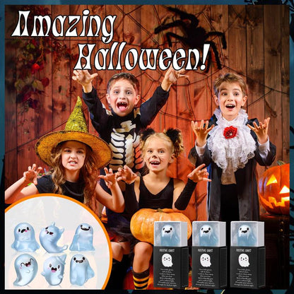 🎃Halloween Sale👻Glow in the Dark Mini Ghost Figures with Box